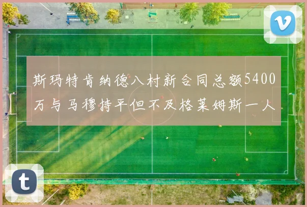 斯玛特肯纳德八村新合同总额5400万与马穆持平但不及格莱姆斯一人